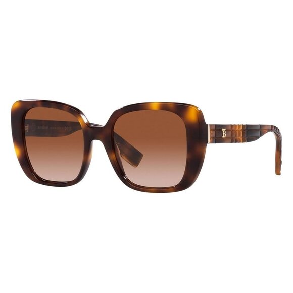 New Authentic  BURBERRY Helena Havana Square BE4371 3316/13 Sunglasses Women - Picture 1 of 4